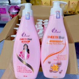 Combo dầu gội xả Smooth Hair trị gàu Charme chính hãng - 8936194691101