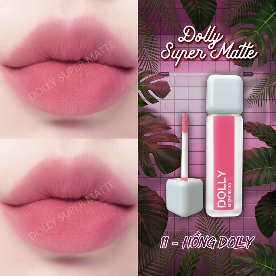 Son Kem Lì Dolly Super Matte chính hãng mua 1 tặng 1