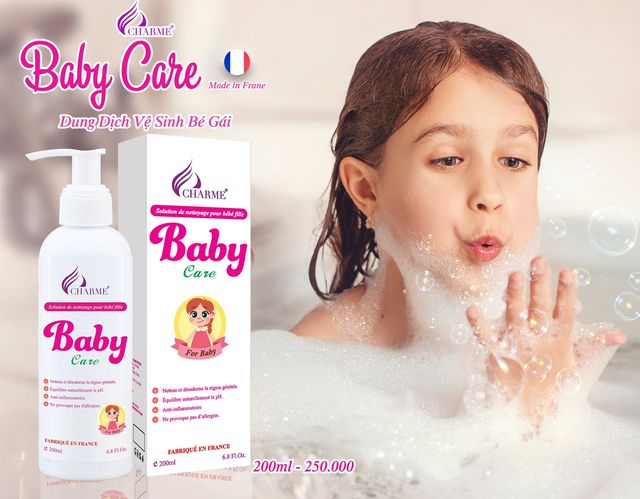 Dung dịch vệ sinh bé Baby Care Charme chính hãng