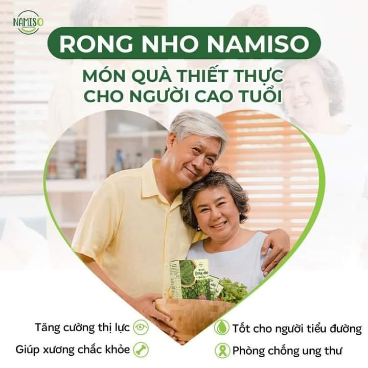 Rong nho Namiso - món quà thiết thực cho người cao tuổi