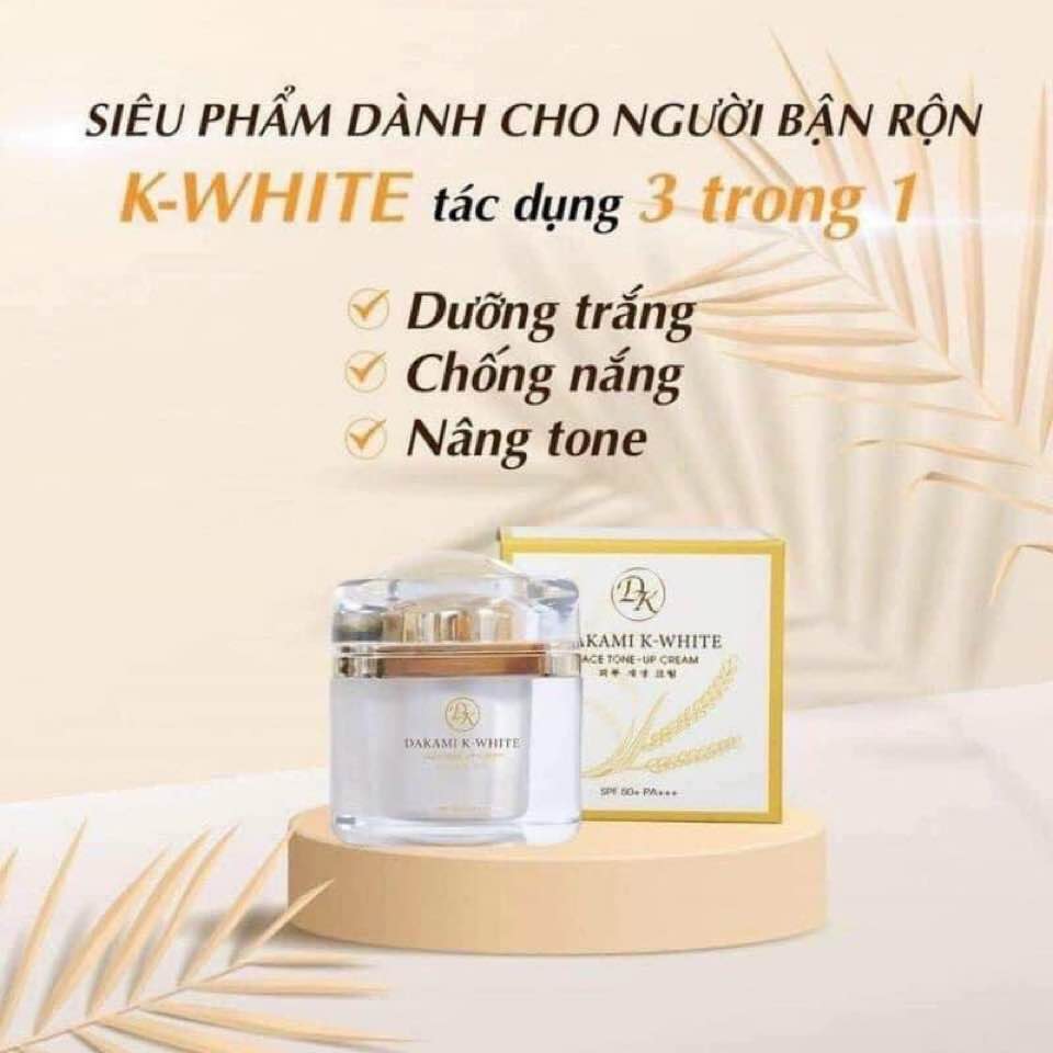 Dakami K White Ban Ngày 3 In 1- Dưỡng Da Trắng Sáng Tại Nhà Hiệu Quả Như Đi Spa!