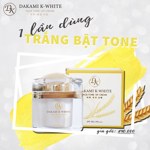 Dakami K White Ban Ngày 3 In 1- Dưỡng Da Trắng Sáng Tại Nhà Hiệu Quả Như Đi Spa!