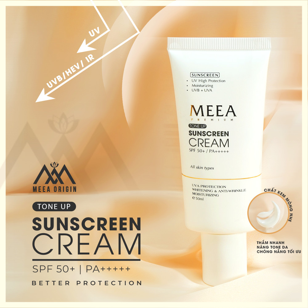 Kem chống nắng Meea Origin Sun Cream 50ml cội nguồn chống lão hóa