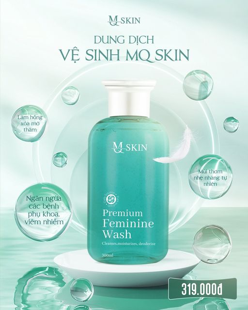 Dung dịch vệ sinh "cô bé" dung dịch vệ sinh MQ Skin - Premium Feminine Wash