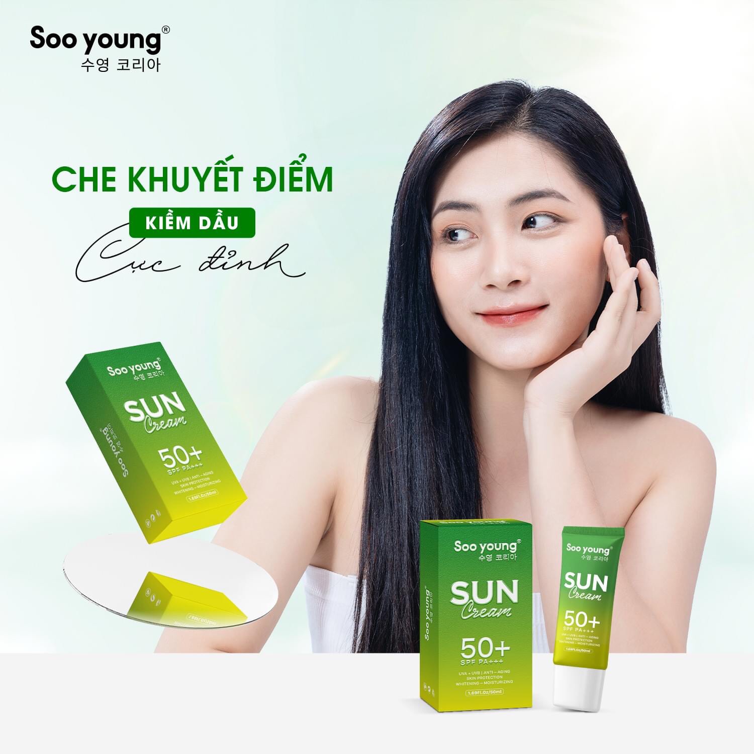 Da trắng không lo bắt nắng với Sunscreen SPF50/PA