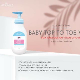 Sữa Tắm Thảo Dược Cho Bé Hanayuki Baby Top To Toe Wash