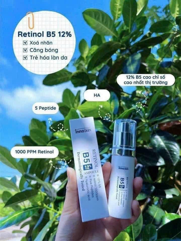 Ampouple retinol 12% chính là chìa khoá vàng cho làn da lão hoá xuất hiện nếp nhăn sạm nám