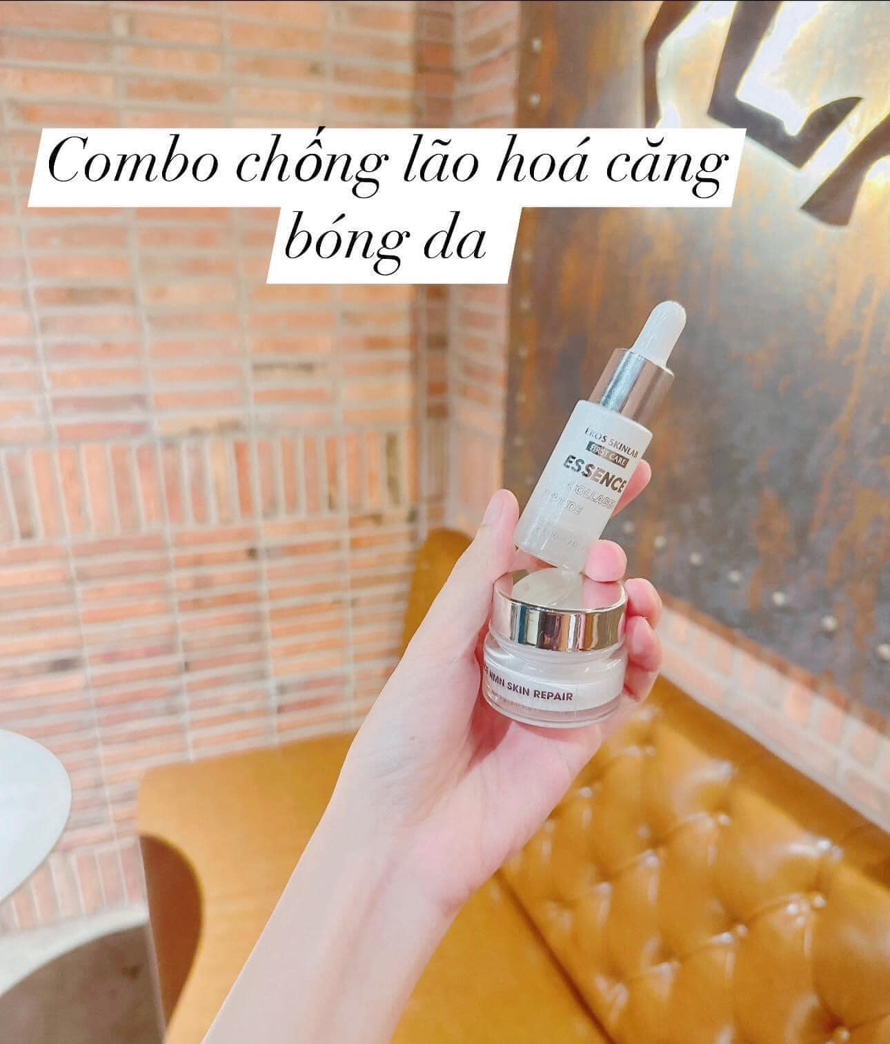 Combo Kem Face và Serum Tinh Chất Collagen Peptide Eros Skinlab