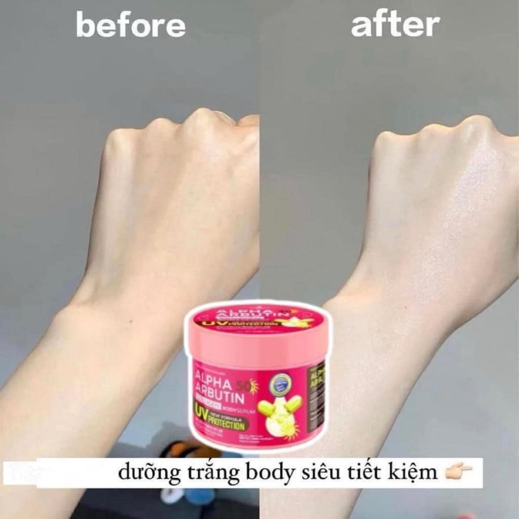 Kem kích trắng da chống nắng body Alpha Arbutin Thái Lan