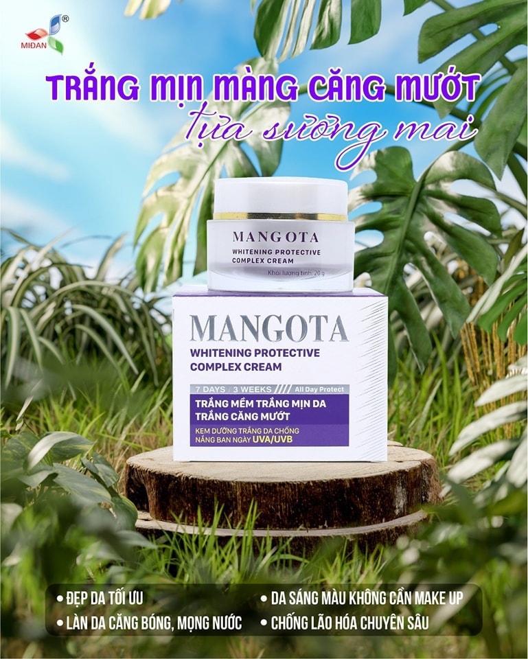 Combo dưỡnɡ Trắng Serum Mangota và Kem Face Mangota Tím