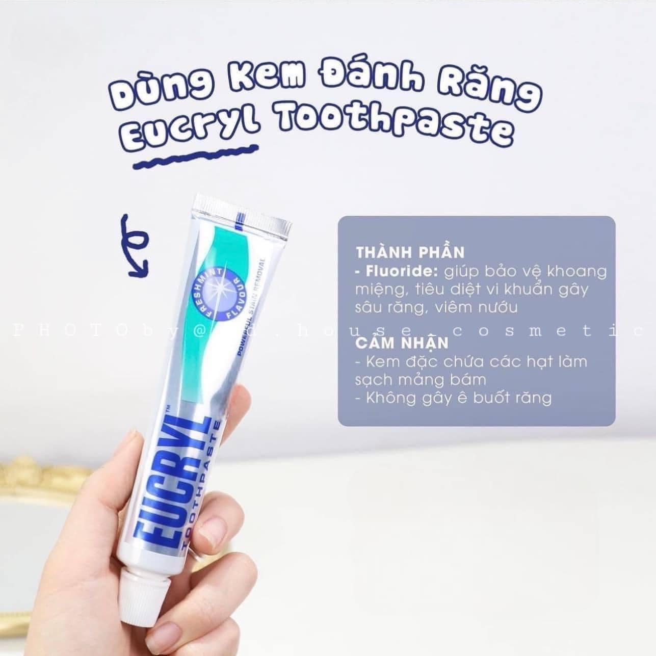 Kem Đánh Răng Giảm Hôi Miệng Eucryl Toothpaste 50ml Của Anh