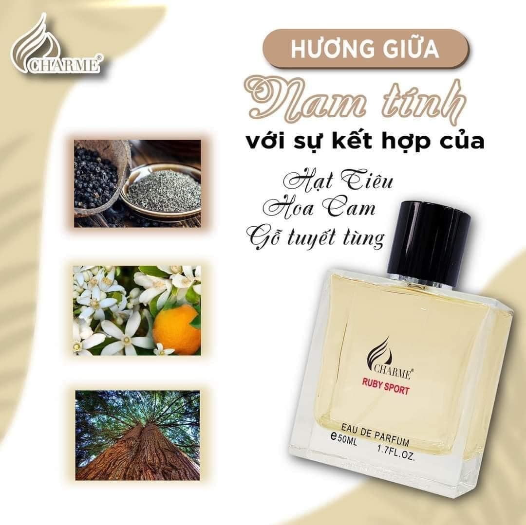 Nước Hoa Nam Charme Ruby Sport 50ml