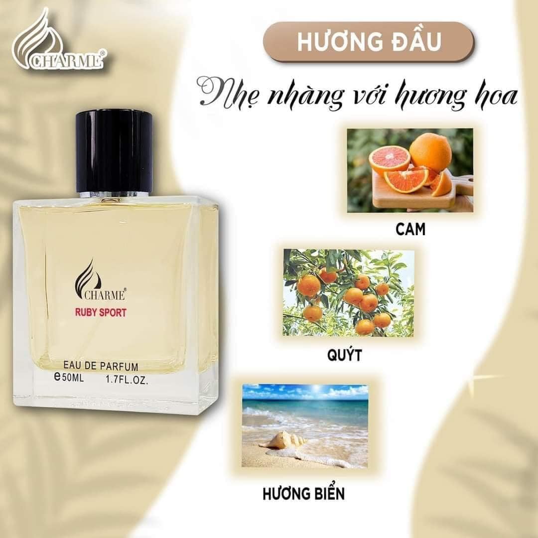 Nước Hoa Nam Charme Ruby Sport 50ml