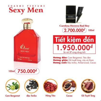 Nước Hoa Nam Charme Sexy Men 100ml