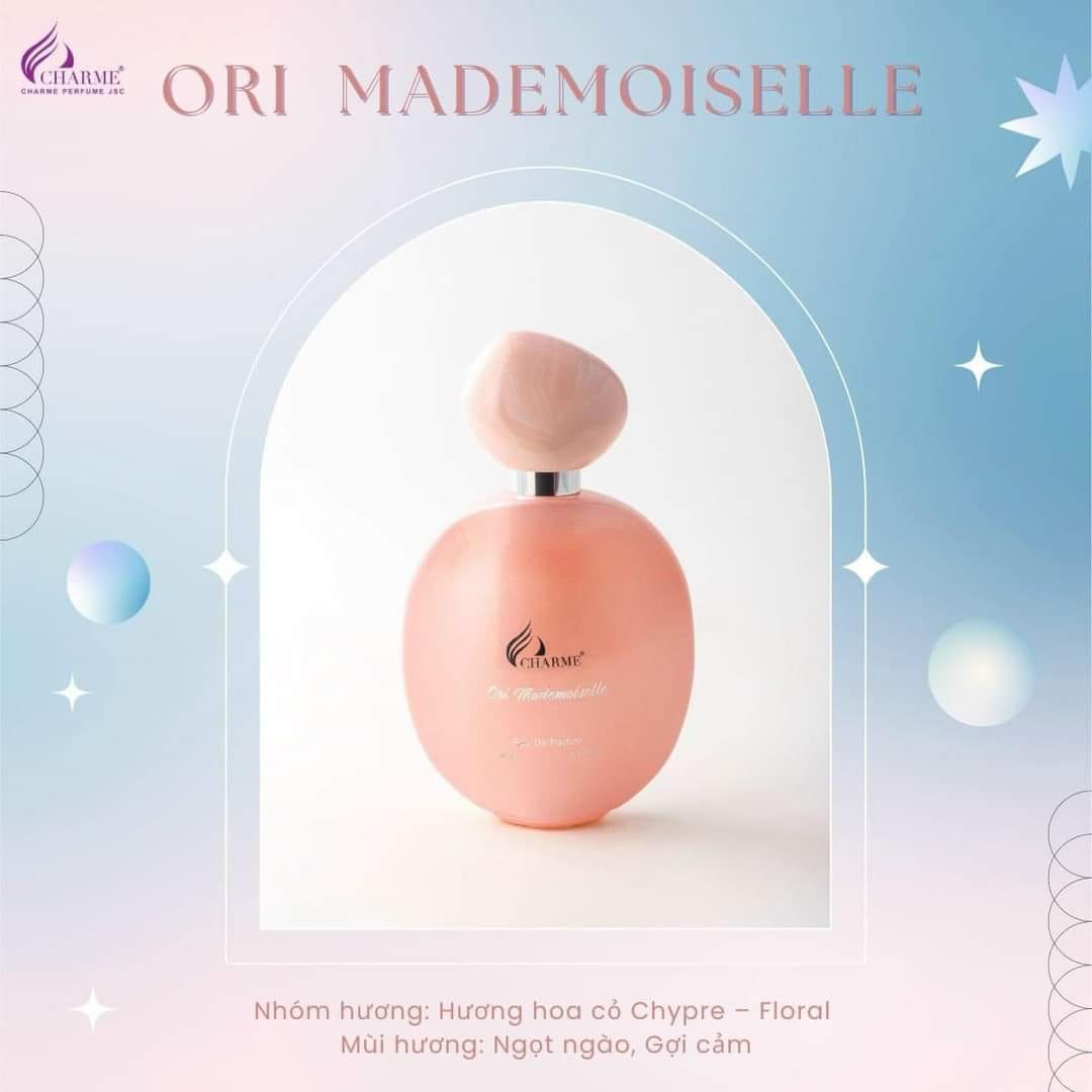 Charme Ori Mademoiselle mẫu mới 50ml Đây là dòng nước hoa dành cho nữ với hương thơm nhẹ nhàng