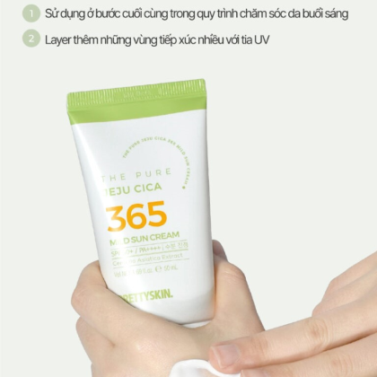 Kem Chống Nắng Prettyskin 365 Mild Sun Cream Phục Hồi Da Mỏng Yếu